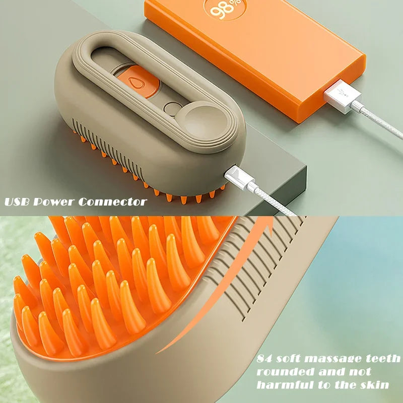 Pets steam brush